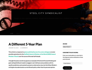 steelcitysyndicalist.wordpress.com screenshot