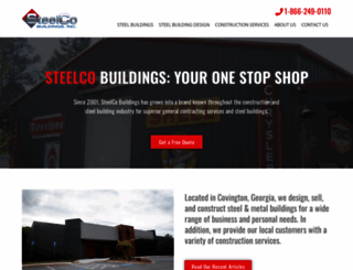 steelcobuildings.com screenshot