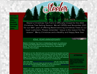 steeleschristmastreefarm.com screenshot