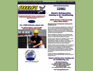 steeleshvac.com screenshot