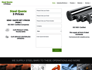 steelquote3prices.com screenshot