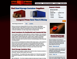 steelstoragecontainerco.com screenshot