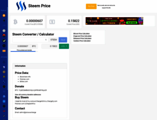 steem.price.exchange screenshot