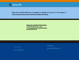 steephilllab.com screenshot