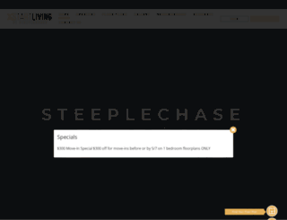 steeplechaseaptsliving.com screenshot