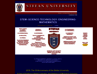 stefan-university.edu screenshot