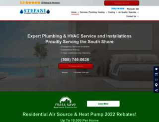 stefaniplumbing.com screenshot