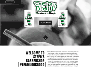 stefosbarbershop.com screenshot