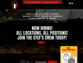 stefspizza.com screenshot