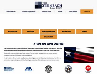 steinbachlaw.com screenshot