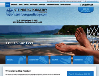steinbergpodiatry.com screenshot