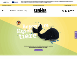 steiner-plueschshop.de screenshot