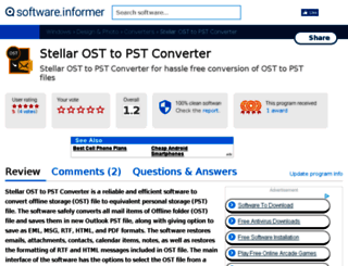 stellar-ost-to-pst-converter.software.informer.com screenshot