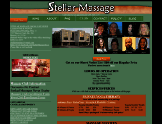 stellarmassage.com screenshot