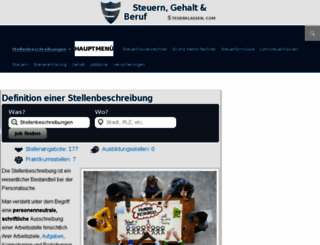 stellenbeschreibungen.com screenshot