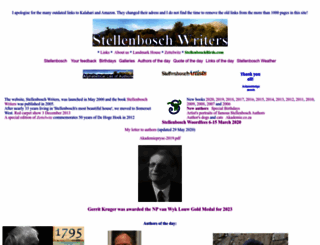 stellenboschwriters.com screenshot