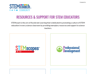 stemcoach.acceleratelearning.com screenshot