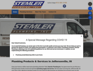 stemler-plumbing.com screenshot