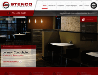 stencoconstruction.com screenshot