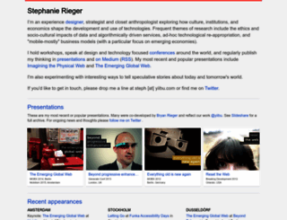 stephanierieger.com screenshot