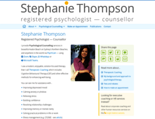 stephaniethompson.com.au screenshot
