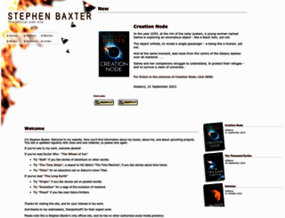 stephen-baxter.com screenshot