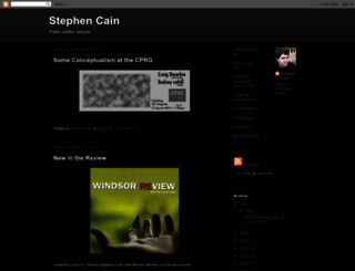 stephencain.blogspot.com screenshot