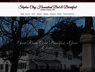 stephenclaybedandbreakfast.com screenshot