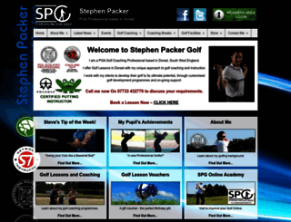 stephenpackergolf.com screenshot