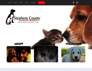 stephenscountyshelter.com screenshot