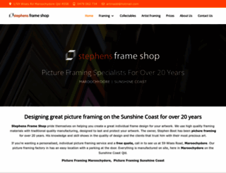 stephensframeshop.com.au screenshot