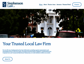 stephenson-law.com screenshot