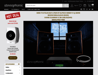 stereophonic.com.au screenshot