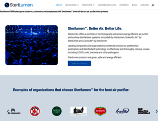 sterilumen.com screenshot