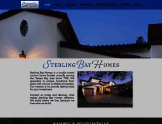 sterlingbayhomes.com screenshot