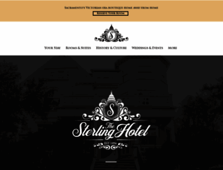 sterlinghotelsacramento.com screenshot
