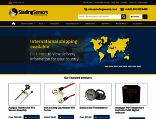 sterlingsensors.co.uk screenshot