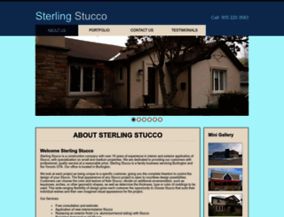 sterlingstucco.ca screenshot