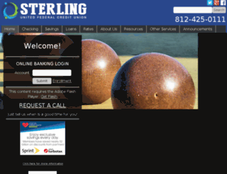 sterlingunitedfcu.org screenshot