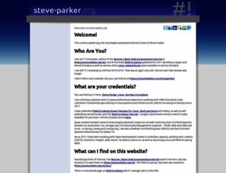 steve-parker.org screenshot