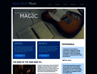 steveblochmusic.com screenshot