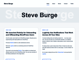 steveburge.com screenshot