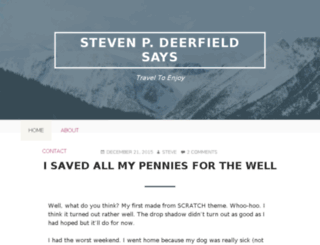 stevedeerfield.com screenshot