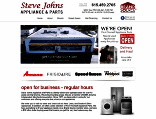 stevejohnsappliance.com screenshot