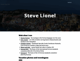 stevelionel.com screenshot