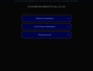 stevemckeownofficial.co.uk screenshot