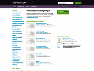 stevenage.org.uk screenshot