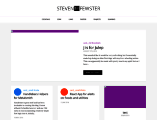 stevenfewster.com screenshot