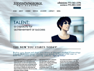 stevenpapageorgehairacademy.com screenshot