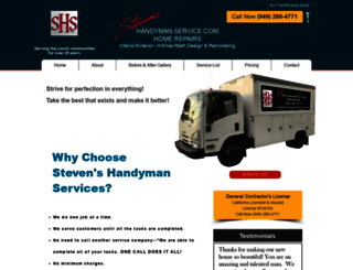 stevenshandymanservice.com screenshot